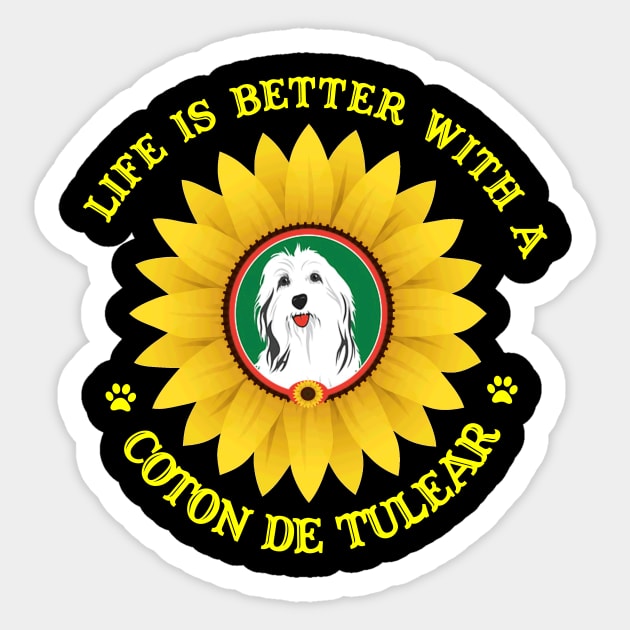 Coton de Tulear Lovers Sticker by bienvaem